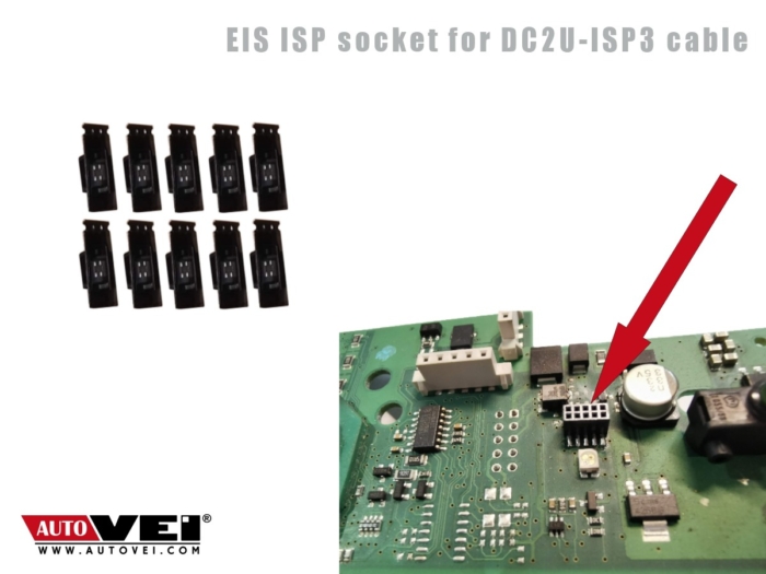 AutoVEI: złącze do lutowania EIS ISP do DC2U-ISP3 (10 sztuk)