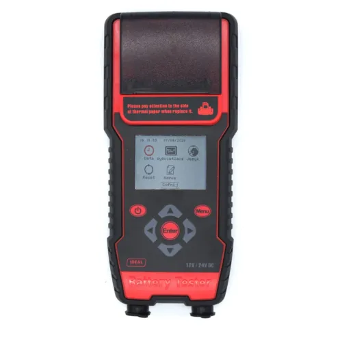 Tester akumulatorów 12/24 V IDEAL BDT7000 z drukarką WET/EFB/GEL/AGM + walizka